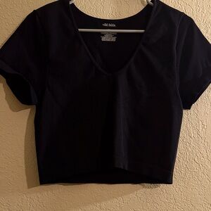 Wild Fable Black Short Sleeve Top